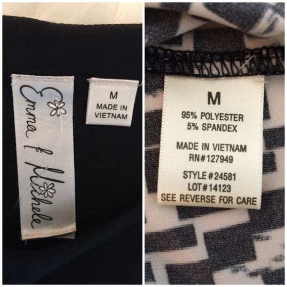 Print Stretch Dress, M - Picture 4 of 4